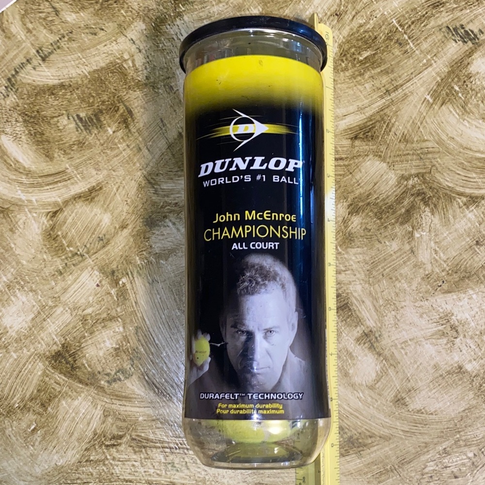 DUNLOP Championship All Court Tennis Balls John McEnroe DuraFelt Technology NEW